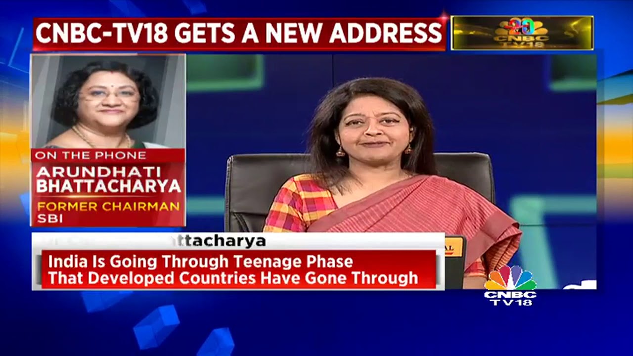 business news india app Arundhati Bhattacharya, SBI On #CNBCTV18At20