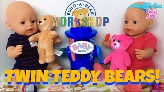 🐻 Build-A-Bear Workshop Surprise for Baby Born Twins Ethan & Emma! Let's Make a Bear!👦🏼🐻👧🏼💞