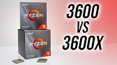 Amd Ryzen 5 3600 Vs 3600x Gaming Benchmarks Comparison Youtube