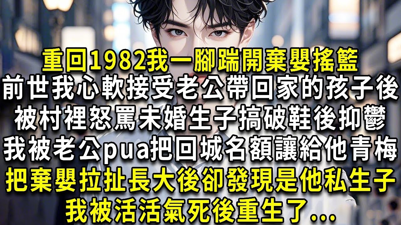 重回1982我一腳踹開棄嬰搖籃。前世我心軟接受老公帶回家的孩子後，被村裡怒罵未婚生子搞破鞋後抑鬱，我被老公pua把回程名額讓給他青梅。把棄嬰拉扯長大後卻發現是他私生子，我被活活氣死後重生了...