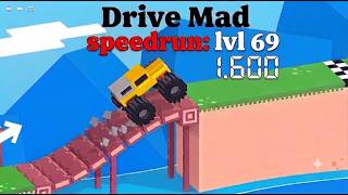 drive mad lvl 69:Unicycle speedrun 1.60