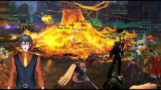 My first time facing the Fire Elemental world boss in guild wars 2