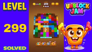Unblock Jam Level 299 Walkthrough Solution