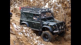 scale Land Rover defender 90 feat 110 HCPU 4x4 hillclimb