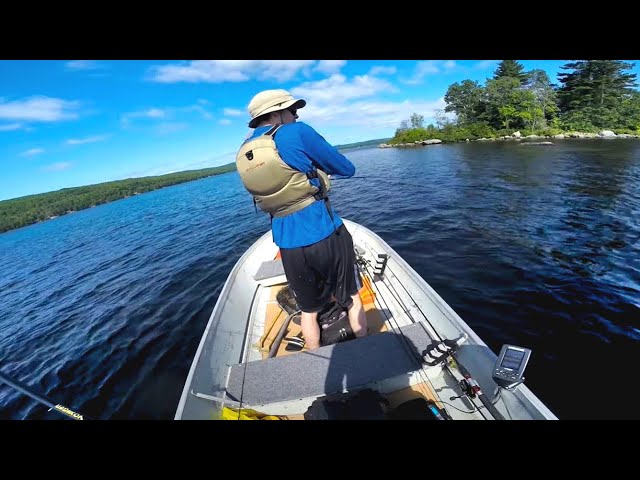 Northern Ontario Jon Boat Lake Fishing 