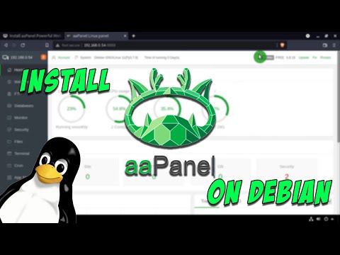 Install aaPanel - Powerful Web Server Dashboard - on Debian