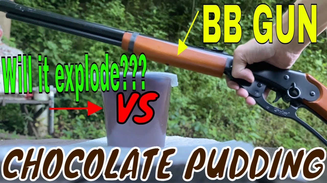 BB GUN vs CHOCOLATE PUDDING EXPERIMENT