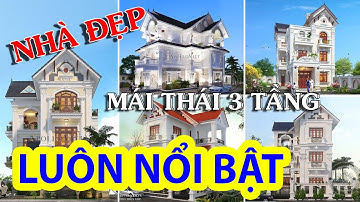 Những mẫu biệt thự 3 tầng mái Thái đẹp với thiết kế hút hồn | Mê nhà đẹp