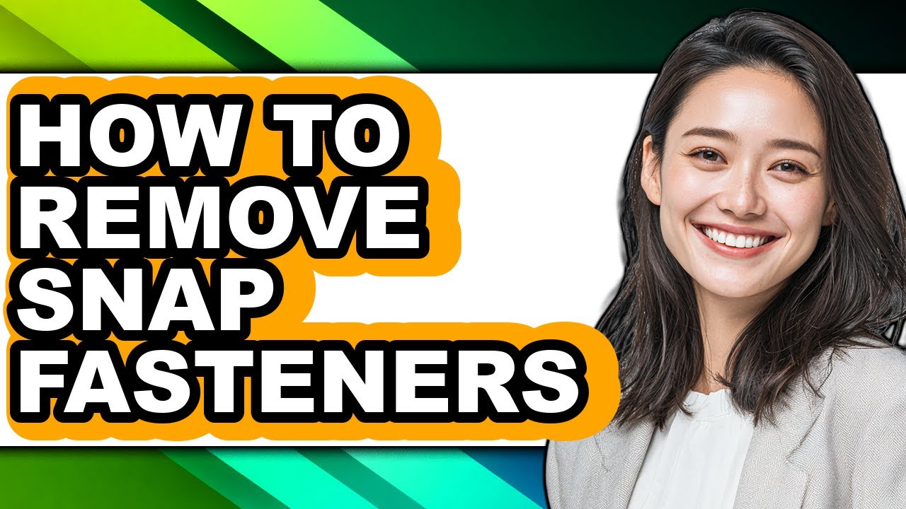How to Remove Snap Fasteners (updated) - YouTube