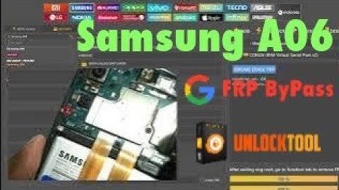 Samsung A06 Frp Bypass Unlock Tool