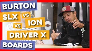 2020 Burton SLX vs Ion vs Driver X Snowboard Boots