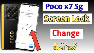 How to change pattern lock in poco x7 5g | Screen lock | poco x7 me password kaise change kare