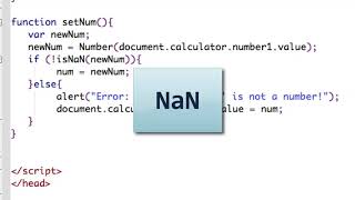 NaN | Javascript (In Ten Easy Steps)