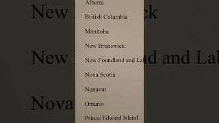 Correct Pronunciation of Canadian Provinces and Territories