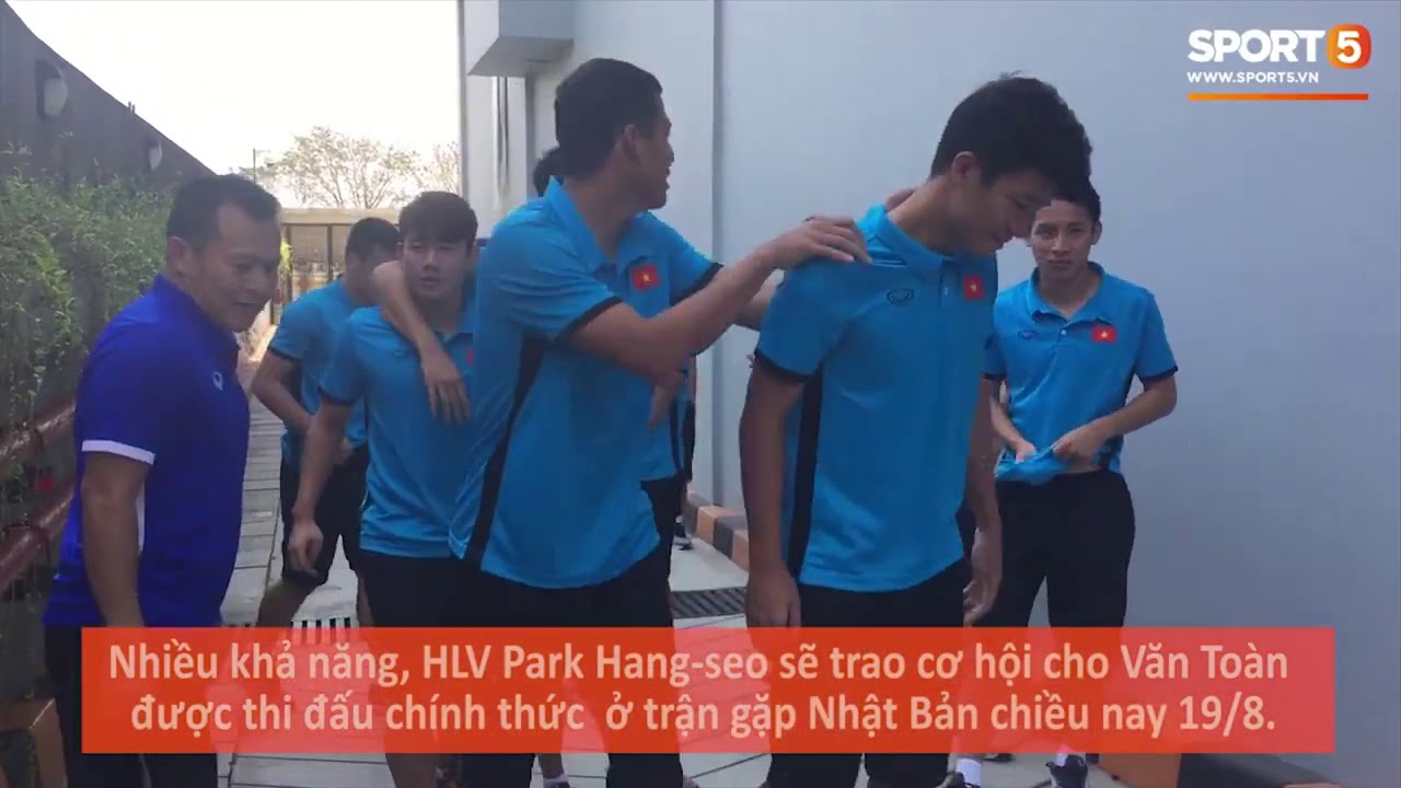 Dấu hiệu báo trước về việc Văn Toàn được đá chính ở trận gặp Nhật Bản