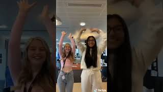 Tanisha Gorey And Harriet Bibby Tiktok Dance On Set
