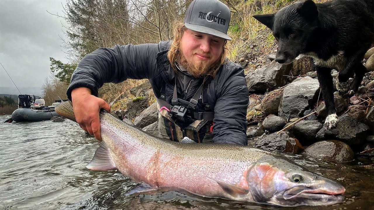 JORDAN Catches The BIGGEST Steelhead Of His LIFE! 