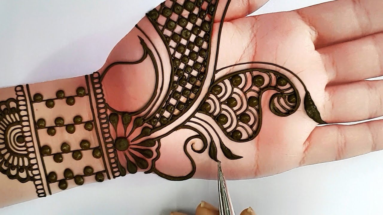 Karwa Chauth 2020 Special Easy Floral Arabic Mehndi Design for Hands ...