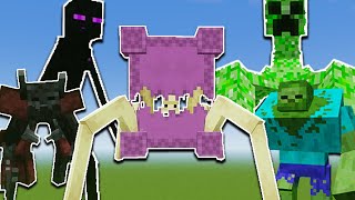 Epic Fight Weapons of Miracle vs Big Mutants Zombie, Wither Skeleton, Shulker, Creeper Minecraft