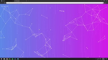 Playing around with JS and HTML canvas // Abstract particle generator