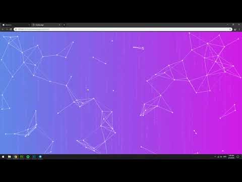 Playing around with JS and HTML canvas // Abstract particle generator