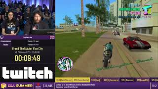 Grand Theft Auto: Vice City All Missions Speedrun - ESA Summer 2022