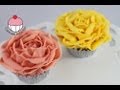 Cupcakes! Make Vintage Rose Cupcakes Using Buttercream - A Cupcake Addiction How To Tutorial