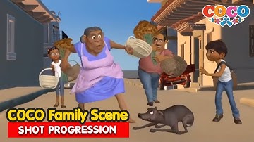 How Disney Animated Coco’s Funniest Family Scene | Shot Progression
