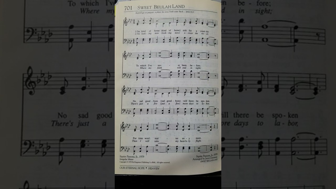 Sweet Beulah Land (Bass) by Squire Parsons, Jr. (For rehearsal/worship