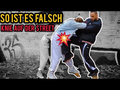 Knie "so" für den Kampf, dann verlierst du !
