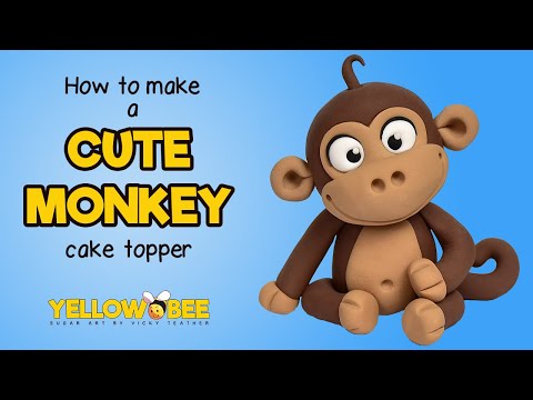 How to model a cute Monkey from Making Sugar Models | Sugarcraft | Cake Tutorial