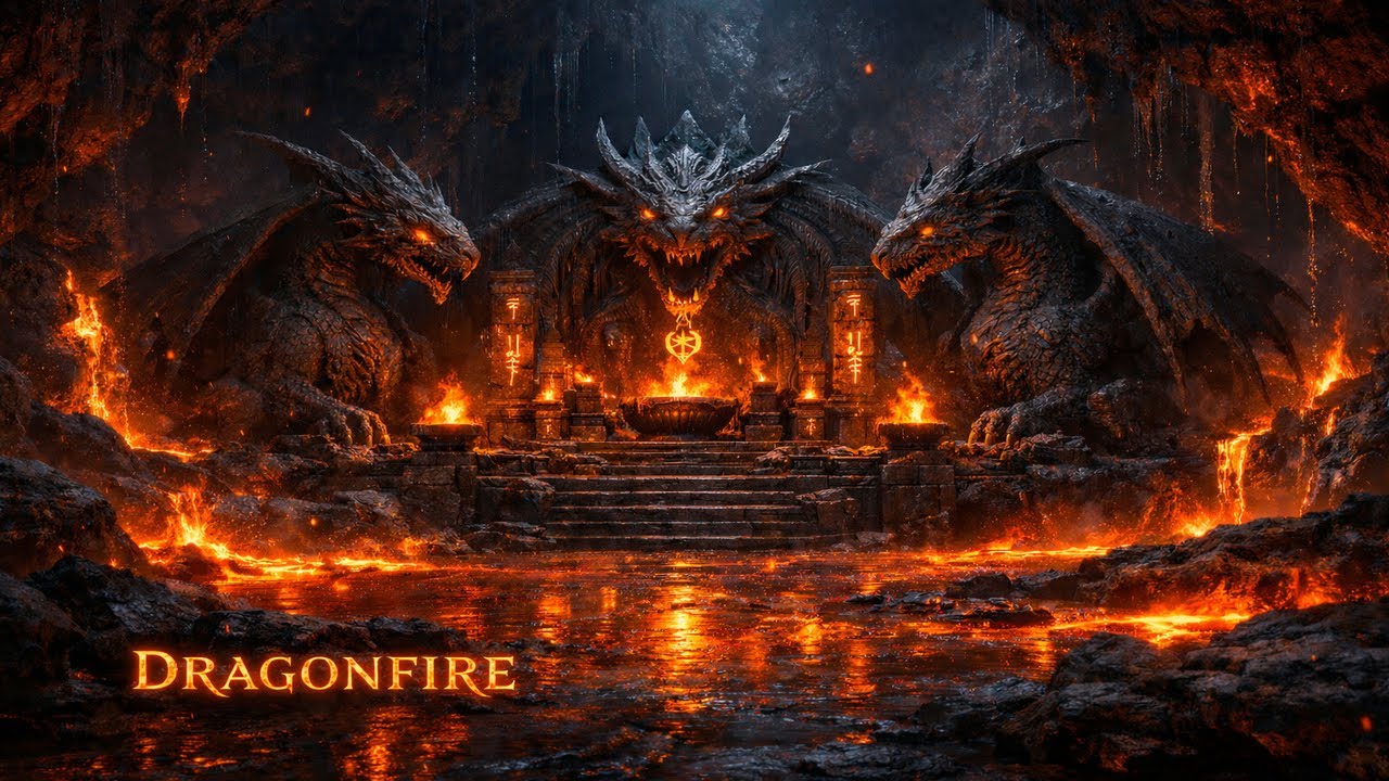 DRAGONFIRE | Ancient Dragon Shrine in a Volcanic Cavern