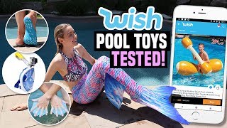 TRYING POOL FLOATIES & TOYS FROM WISH!!