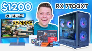 Best VALUE $1200 Gaming PC Build! 👑 [1440p Build Guide w/ Benchmarks]