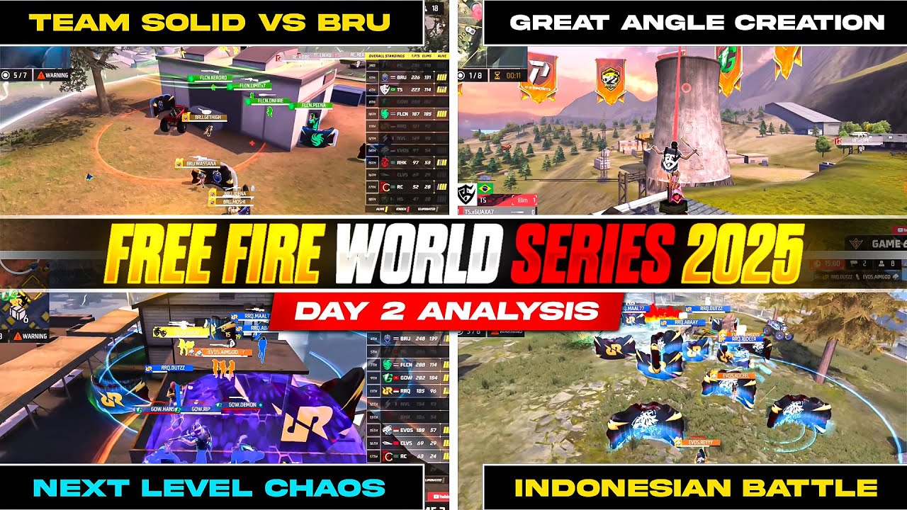 Arena of the 2025 Free Fire World Series with vibrant lighting and massive crowd screens