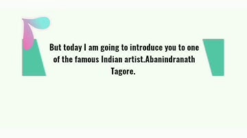 Art life of Abanindranath Tagore||One Informatic video||2020||