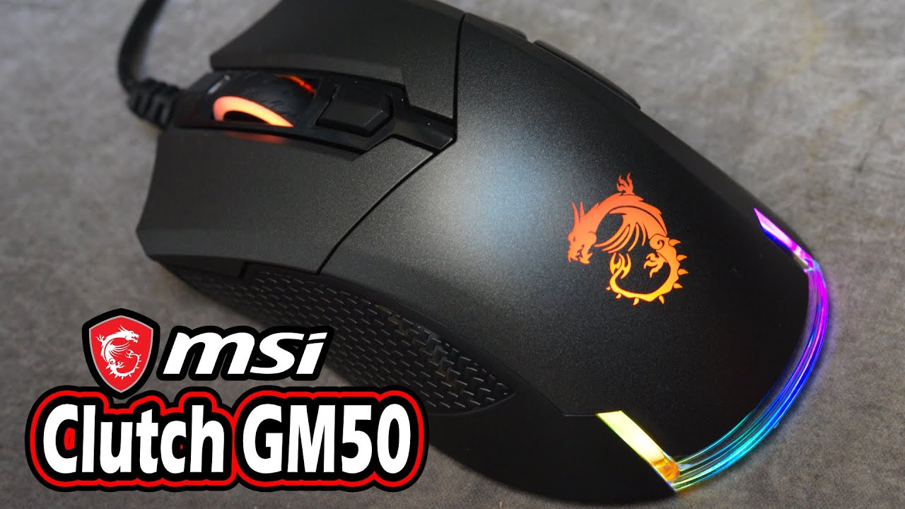 MSI Clutch GM50 Gaming Maus Test - Leichtgewicht mit RGB - YouTube