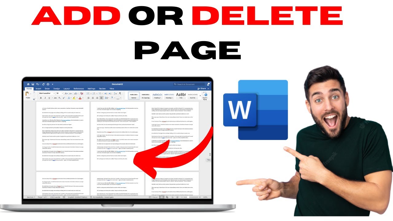 How to Add and Delete Page in Word | Microsoft Word Tutorial - YouTube