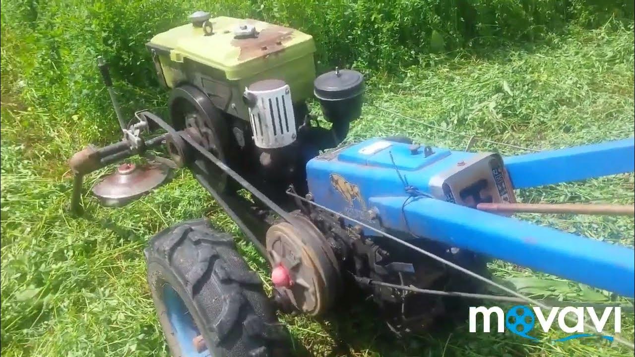 косарка до мотоблока ЗУБР косить вона чи ні - YouTube