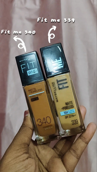 maybelline fit me foundation 339 swatch | maybelline fit me 339 vs 340 | shade comparison #shorts