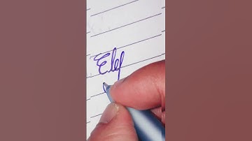 How To Write "Elephant" In Cursive Handwriting
