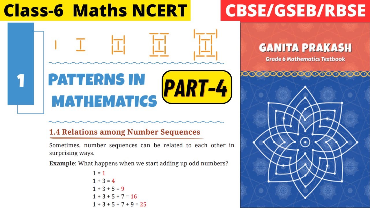 684tx18 Math Class 6 Maths Ganita Prakash Chapter 1 Patterns in Mathematics | Part 4 ...