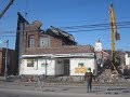 Main Street Buildings Demolition Plymouth, Pennsylvania