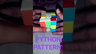 How to make Python pattern on Rubik's cube #shorts #youtubeshorts #shortsfeed #trendingshorts #viral
