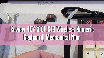 Review KEYCOOL K19 Wireless Numeric Keyboard, Mechanical Number Keypad Hot-swappable Bluetooth Numpa