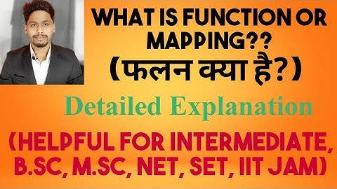 What is Function or Mapping? (Function Definition with Examples/Domain/Range/Counting of Functions)