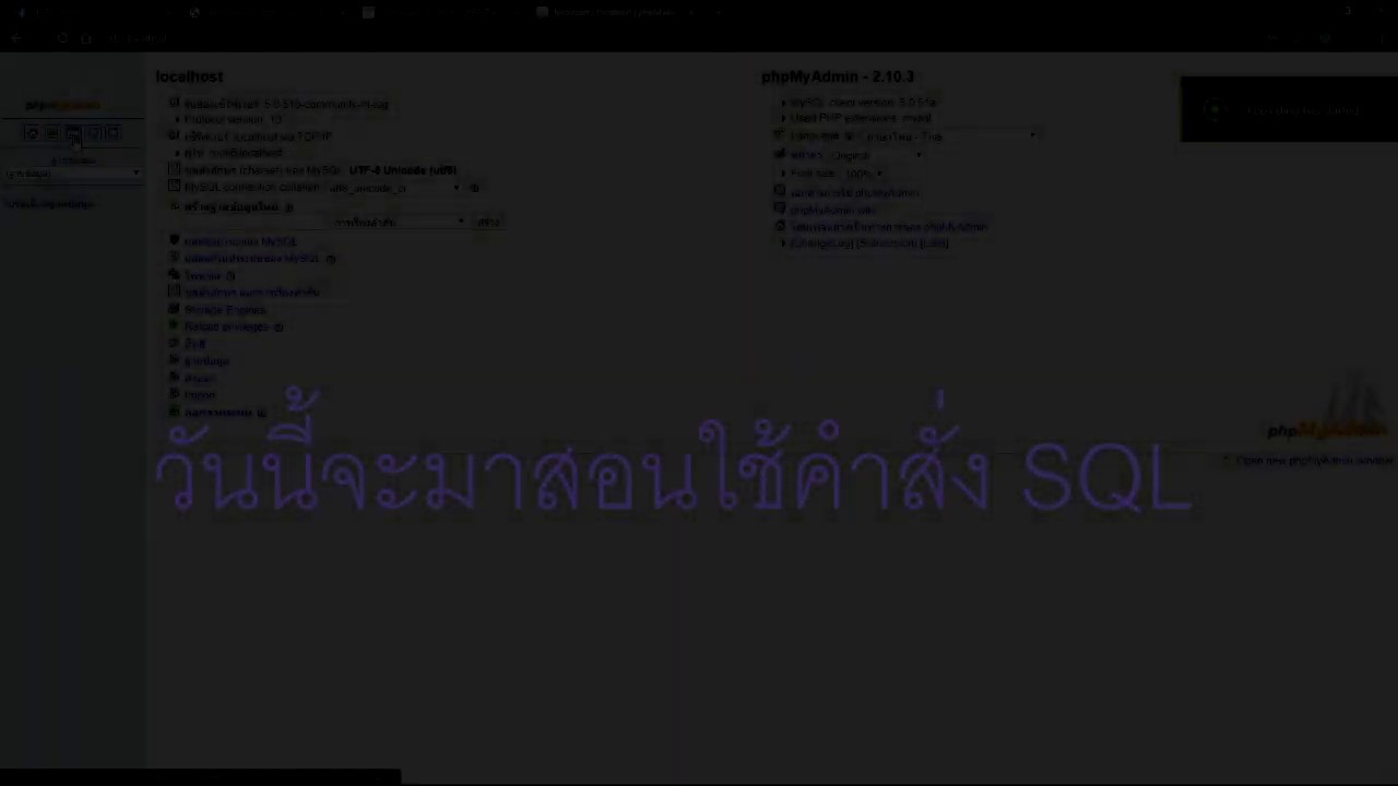 คํา สั่ง sql มี อะไร บ้าง  New  สอนการใช้คำสั่ง SQL เบื้องต้น