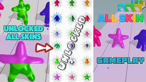 Blob Shifter 3D Change your shape & Win a race Unlocked All skins Gamplay..