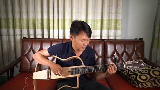 Video thumbnail of "Sương Trắng Miền Quê Ngoại guitar solo Mitxi Tòng"