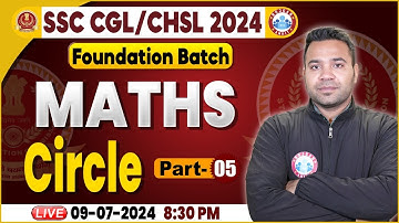 Circle Maths Class For SSC CGL, CHSL 2024 | SSC Maths Foundation Batch | SSC CGL Maths By Neeraj Sir